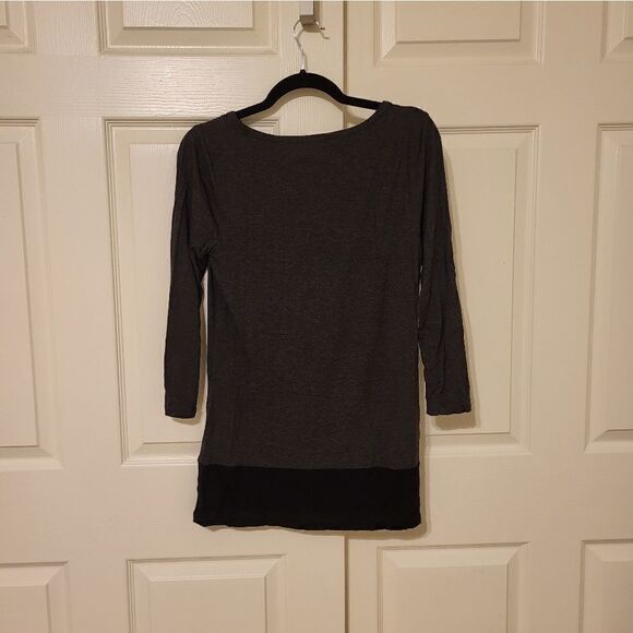 Cable & Gauge grey/black half sleeve tunic blouse - Picture 7 of 7